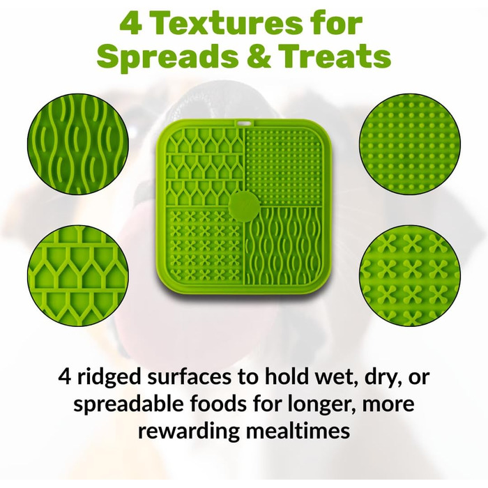 NutriPaw Килимок-іграшка для собак | Заспокійливий повільний дозатор корму для тривоги, нудьги та травлення | Без BPA, придатний для миття в посудомийній машині | Для ласощів, вологого корму та добавок (2 шт.) 2 упаковки