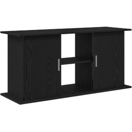 Тумба для акваріума vidaXL 121x41x58 см, ДСП, чорний дуб, міцна акваріумна підставка-шкаф