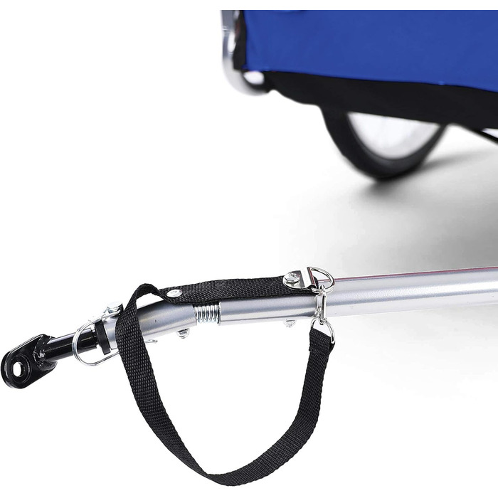 Причіп для велосипеда для собак, складний, блакитний/сірий, до 40 кг