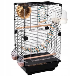Клітка NUXIE 37 x 28 x 63 см, чорна