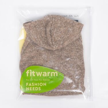 Світшот для собак Fitwarm, зимовий одяг для маленьких собак, хлопчиків та дівчаток, легкий, кашемір Хакі, розмір XXL