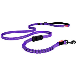 EzyDog Zero Shock Lite повідок для малих собак, 120 см, фіолетовий, з амортизатором, відбивний, еластичний