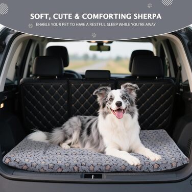 Ортопедичне ліжко для собак BVAGSS, миюча підстилка для собак, плюшева подушка для собак. М'яке та тепле ліжко для собак маленьких, середніх та великих порід, з неслизьким дном. Розмір 60x45 см, колір Blue Star