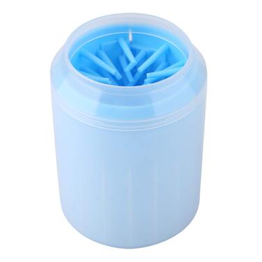 Мийка для лап собак Oumefar - портативна щітка для чищення лап з м'якої силіконової щетини (Блакитна)