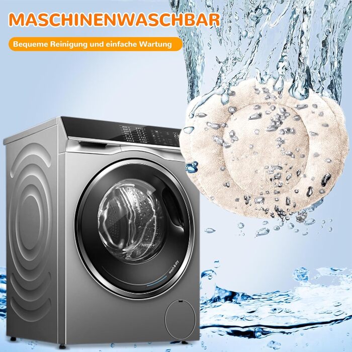 Кішка/Песик Іглу Будинок-Гніздо ALLSOPETS з Знімним Матрацом, Теплий та М'який Дім для Собак та Кішок (Сніжно-Білий, L)