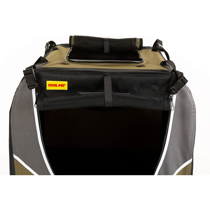 Транспортна переноска для собак та котів, 91х64х64 см, оливковий колір