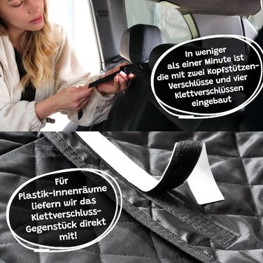 Захист для багажника автомобіля Miauff для собак – преміум-якість та сучасний дизайн. Водостійкий та стійкий до подряпин. Автомобільна ковдра для собак з кишенею, захисна килимок для багажника з захистом краю кузова (стежка)