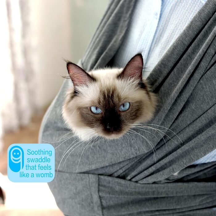 Сумка-переноска для собак, рюкзак для собак маленьких порід, сірий, 0-6,8 кг