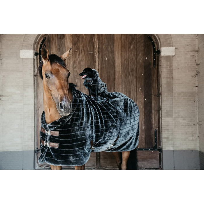 Кінська попона Kentucky Horsewear з штучного хутра, 140 см, сіра