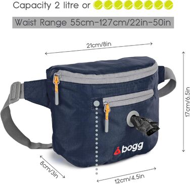 BOGG Універсальна сумка-переноска для собак | Диспенсер для пакетів та контейнер для відходів (Сірий Оскар)