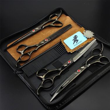 Професійний набір ножиць для грумінгу тварин, 7 дюймів. Ножиці для догляду за собаками та котами