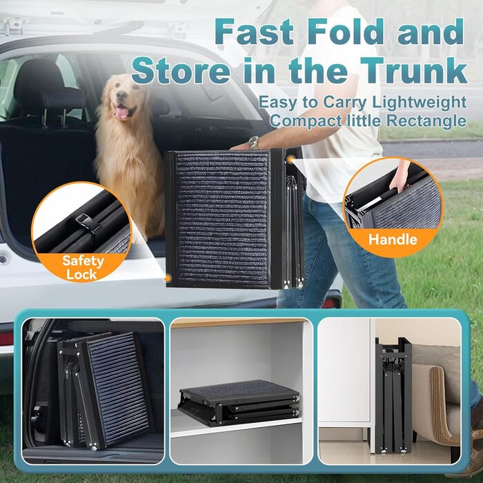 Східці для собак у автомобіль Meulbaty: 180 см x 51 см, складані, антиковзні, для собак до 113 кг