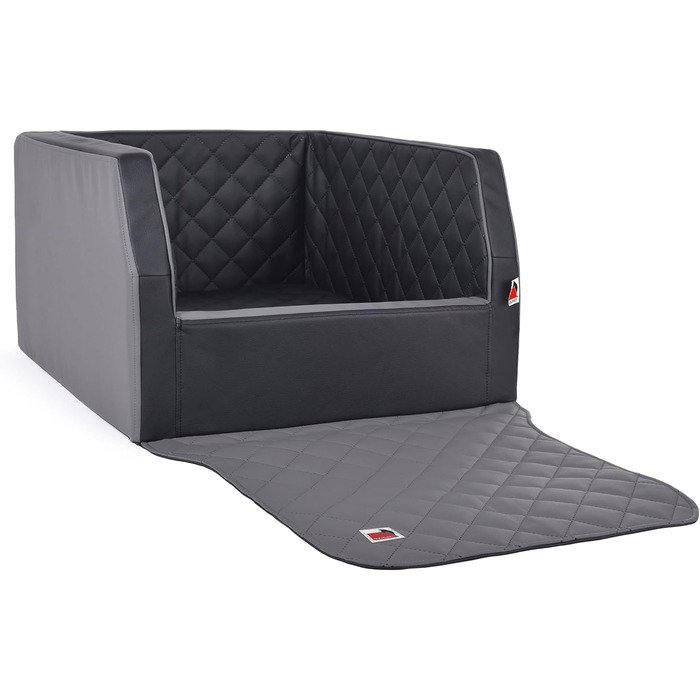 Ексклюзивний, безпечний та зручний килимок для собак у багажник (90x70, Silverlineblack-Standard)