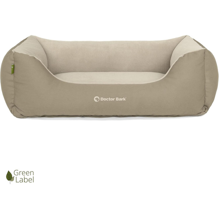 Крізь для собак маленьких порід GreenLabel - м'яке та затишне ліжко для собак (74x55 см, золотисто-коричневе)