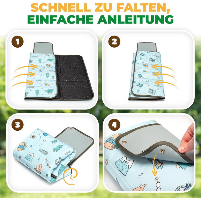 Водонепроникний килимок для собак | Зручний у подорожах, ізольований, з неслизькою поверхнею | Підходить для кемпінгу та відпочинку | Легкий, миючий, для собак
