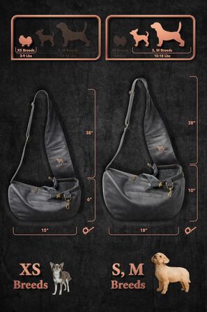 Трансформер для собак Noah & Paw: переноска для маленьких собак до 10 кг з регульованим плечовим ременем та м'яким хутром, 3 системи безпеки, веганська шкіра