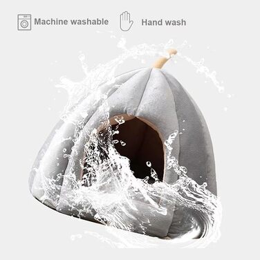 Кішка ліжко для дому, ліжко-печера для котів у стилі гарбуза, будиночок для тварин з знімним подушкою, м'яке напівзакрите ліжко у формі гарбуза для котів середніх розмірів, зелене