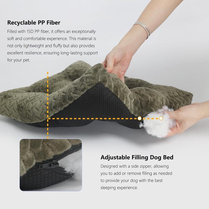 Клітка для собак середнього розміру з м'яким ліжком, 76,2 см, до 18 кг, зелена