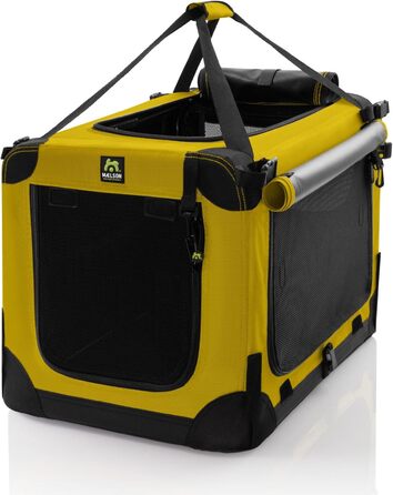 Кіньйон для собак Maelson Soft Kennel Safran Gelb, 62 см - складана переноска для собак, 62 x 41 x 41 см