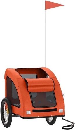 Причіп для собак Gecheer, 45 кг, оранжевий, 137x68x72 см