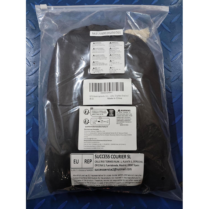 NATUYA Сумка-переноска для собак, легка, для цуценят, проти тривоги, регульована, преміум-якість, Sling Warp (Драк Сірий), темно-сірий