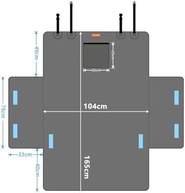 Захист для багажника автомобіля Alfheim для собак, нековзний, водонепроникний, антифлексинговий, для маленьких авто та SUV