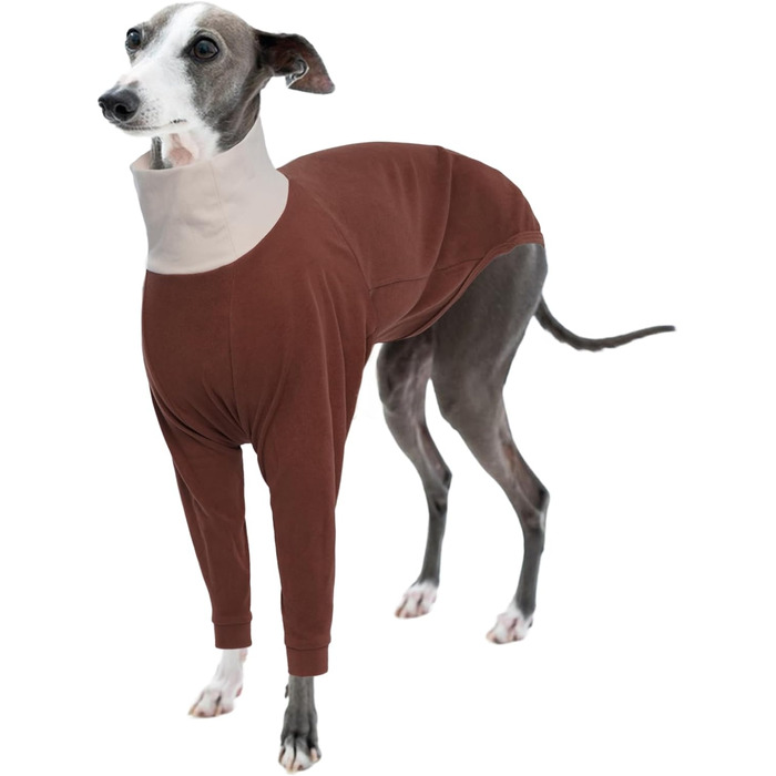 Теплий плед для породистих собак Віндгаунд (Вінчестер, Грейхаунд, Віпет) - теплий плед, теплий одяг для собак, піжама для собак (Колір: Коричневий, Розмір: S)