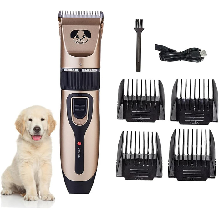 Ножиці для собак Beavorty з керамічним лезом, R-подібний кут, тиха та потужна модель для безпечного догляду за шерстю