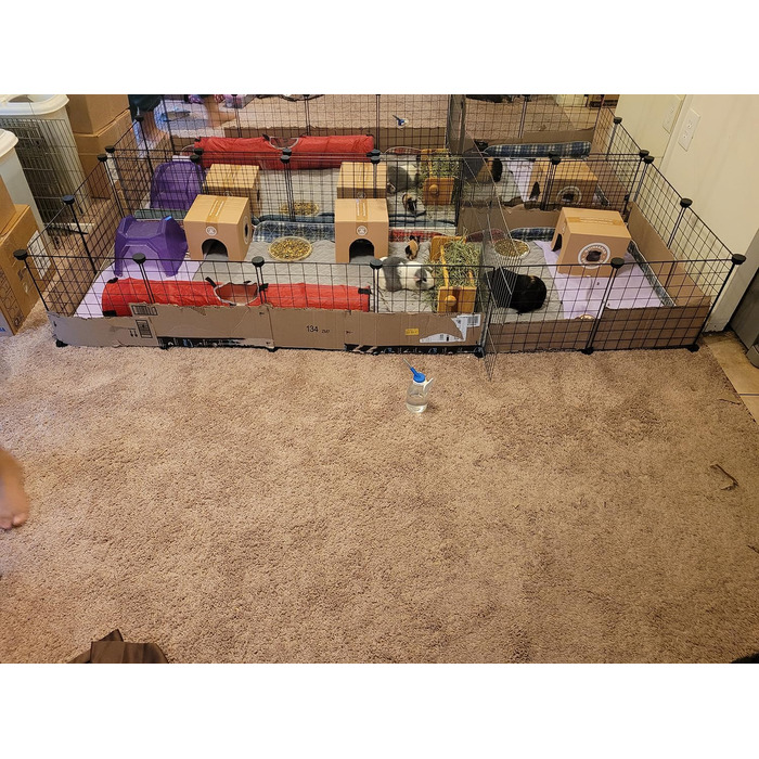 Металеві кубики-органайзери LANGXUN для зберігання, 16 шт. - клітка для дрібних тварин, загон для кроликів, морських свинок, цуценят