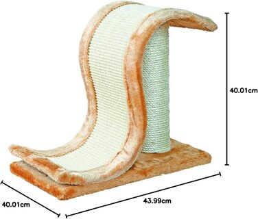 Дряпка для котів Trixie Inca, 39 см, світло-коричневий/натуральний колір