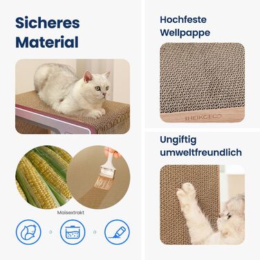 Кігтеточка-будиночок для котів Heikoeco® 2-в-1, форма телевізора, з ігровою поверхнею, з якісного картону, захист від подряпин