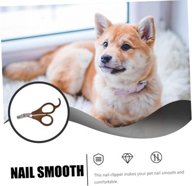 Професійний триммер для нігтів Milisten для собак та котів з дерев'яною ручкою - безпечний та довговічний