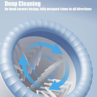 Автоматичний очищувач лап для собак та котів Huayeex | Електричний пристрій для чищення лап домашніх тварин | Чорний/Білий (Синій/Білий)