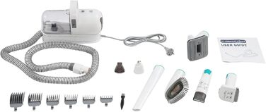 Набір для стрижки тварин 7-в-1 Fellschermaschinen-Set: стрижка, видалення шерсті собак та котів, 400W, 13000Pa, 6 насадок