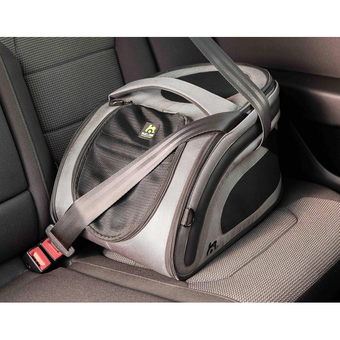 Транспортний бокс Maelson Snuggle Kennel 7152, антрацит - бежевий, 48x28x25 см