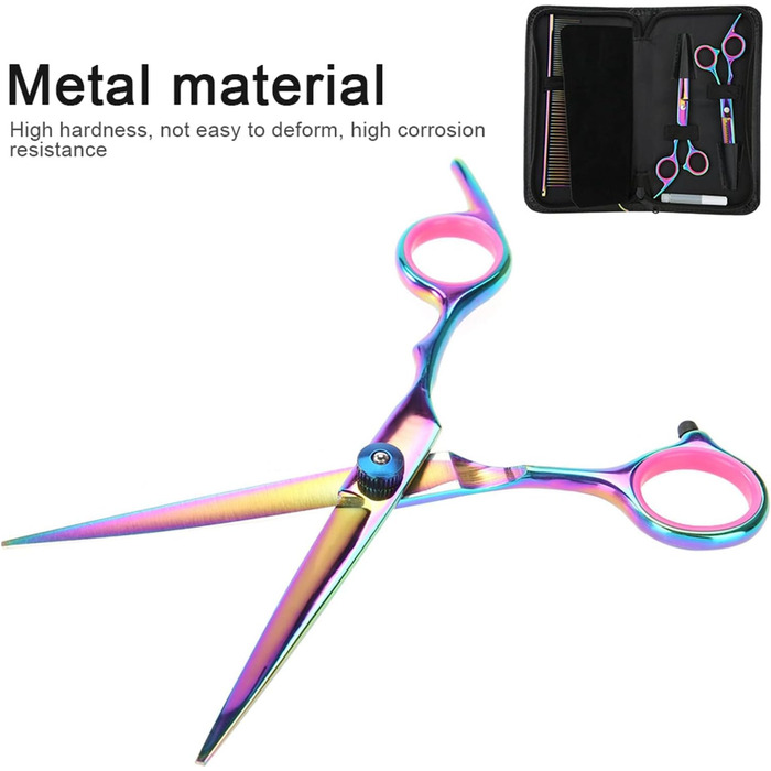 Набір професійних ножиць для грумінгу собак та котів, нержавіюча сталь, вигнуті