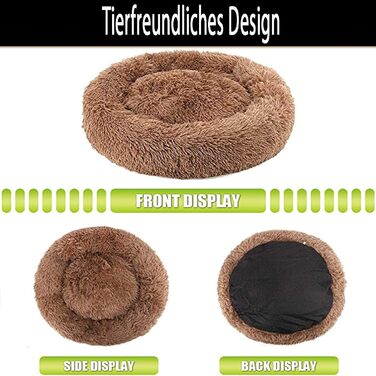 Ортопедична лежанка для собак XL: м'яка, кутаста, з ефектом пам'яті, коричнева