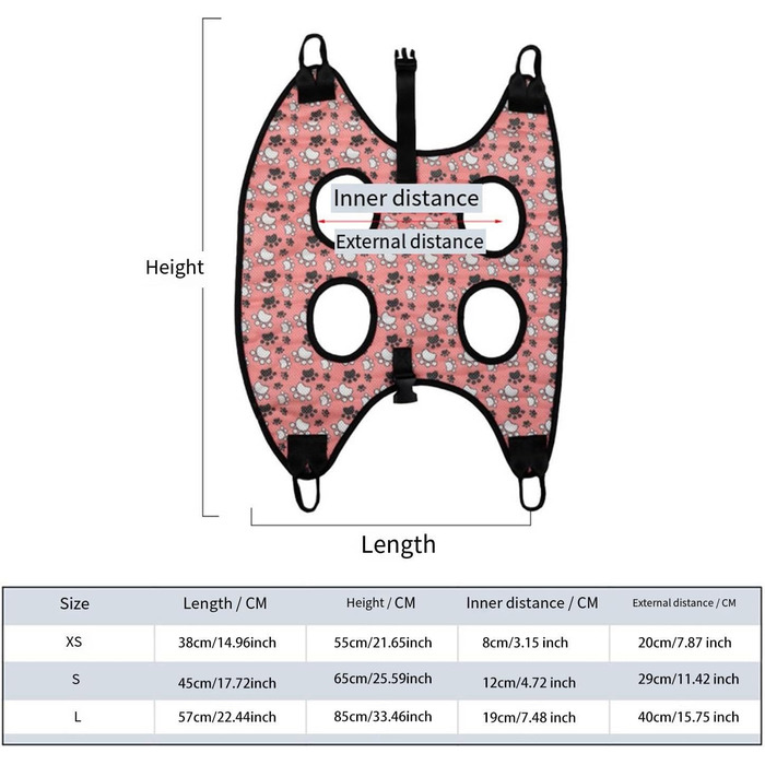 Кріплення для гамака JAYIOLA для догляду за домашніми тваринами, обрізчик нігтів та вішалка (38x55 см)
