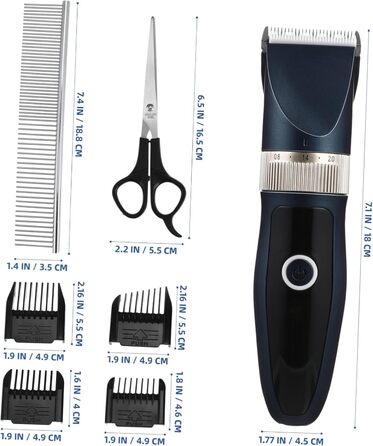 Набір для стрижки собак Supvox: професійний триммер для грумінгу, синього кольору