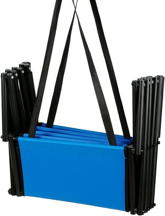 Сходинка для собак - пандус для автомобіля - регульована, складана, чорна/синя (139*45*76 см)