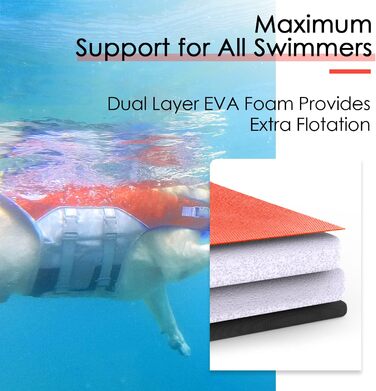 Жилет рятувальний для собак ThinkPet, помаранчевий, розмір L, з регулюванням та світловідбиваючими елементами