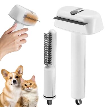 Універсальна щітка для котів та собак: видаляє підшерсток, розплутує шерсть, для щоденного догляду