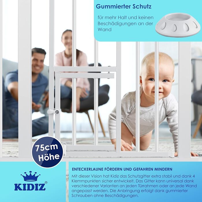 Захист для воріт KIDIZ®: сітка-захист для дітей, собак та котів, без свердління, розширювана, похила, оранжева (102-115 см)