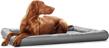 Килимок для собак Hunter Vermont, поліестер, міцний, стійкий до бруду, з наповнювачем, 90 x 60 см, сірий