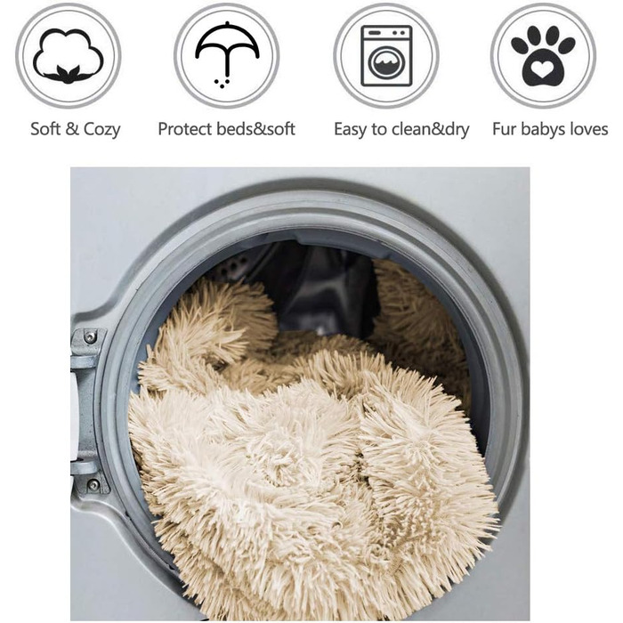 М'яка ковдра для собак та котів, флісова, миюча, 100 x 120 см (Бежева, XL)