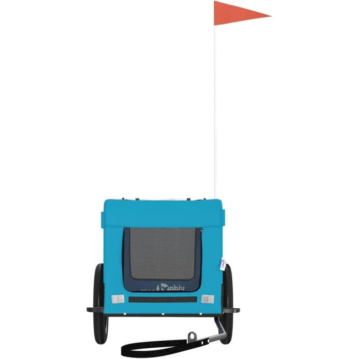 Причіп для велосипеда для собак, котів, блакитний та чорний, Oxford-Gewebe та залізо