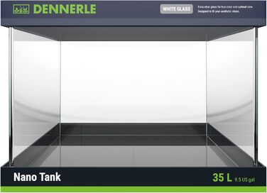 Акваріум Dennerle Nano Tank White Glass 35 л для акваскейпінгу, скляний, 40x32x28 см