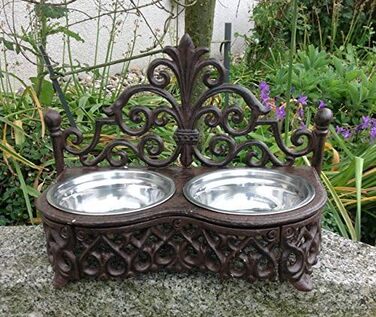 Миска для собак та котів Dekowonderland з чавуну, античний стиль