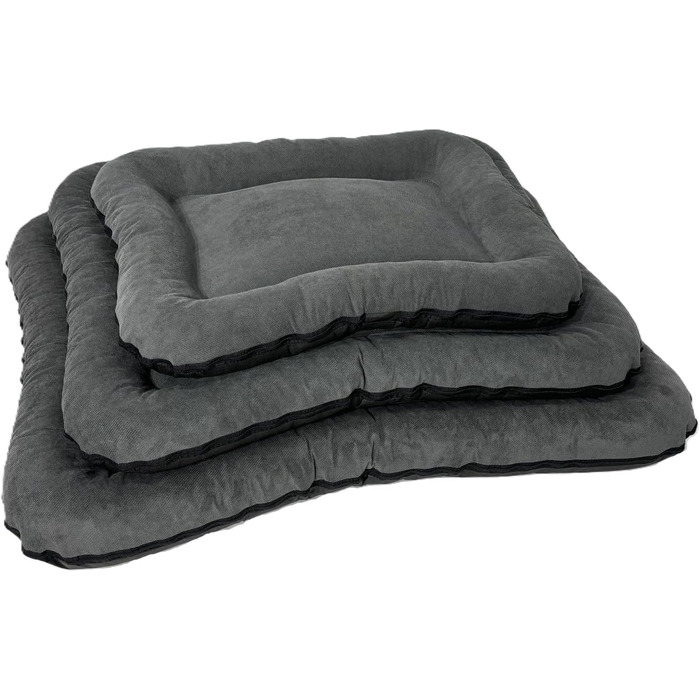 Матрац для собак KIM, ліжко для собак, подушка для собак, диван для собак, можна прати (M 80x60 см, сірий) M 80x60 см сірий