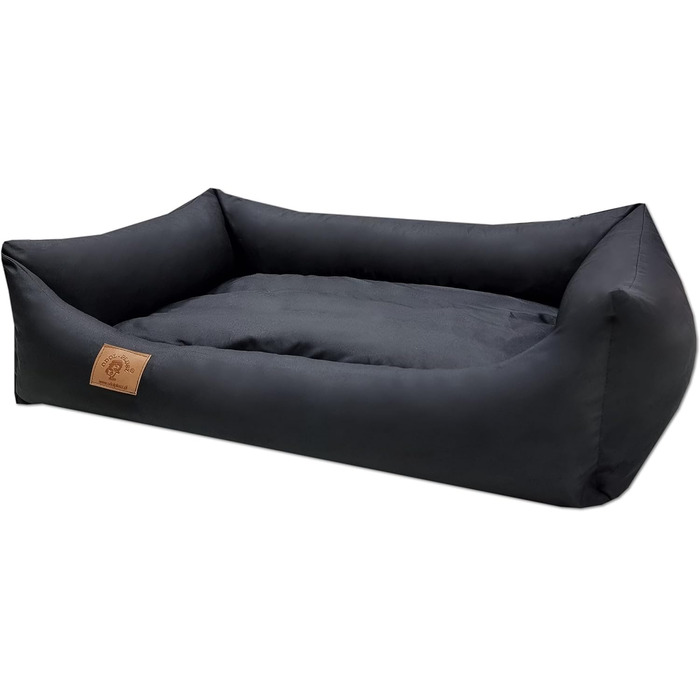 Крісло-лежанка для собак та котів Odol-Plu, 90 x 60 см, водовідштовхувальне, чорне